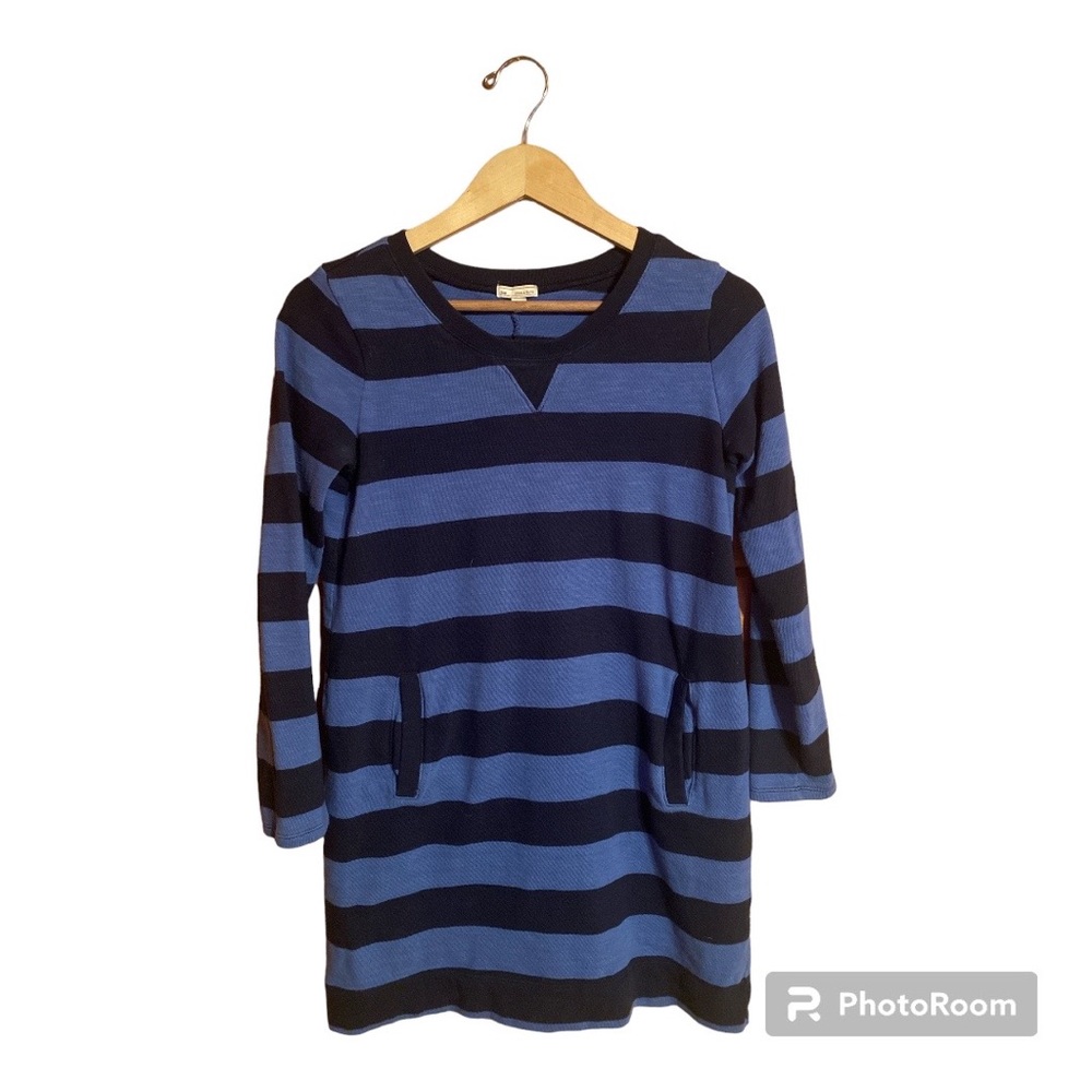 GAP Navy Stripped Crew Pullover Nautical Dress Women’s Size S